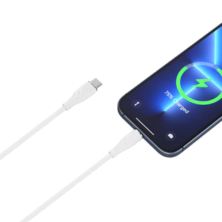 [โปรโมชั่นราคาพิเศษ] สายชาร์จ QPLUS USB-C to Lightning Cable 27W 1M. L3 White by Banana IT