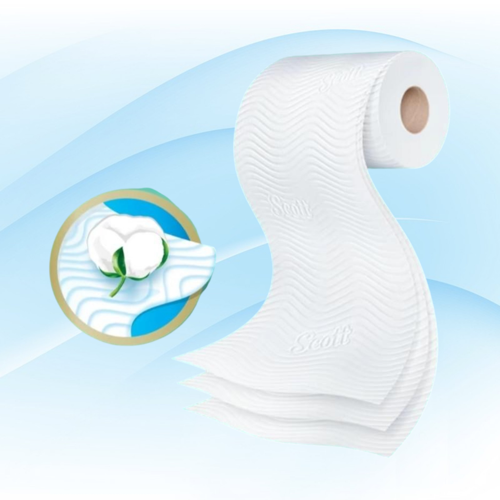 Scott สก๊อตต์ คลีนแคร์ Clean Care 32+8 ลัง 3แพ็ค กระดาษชำระ (ม้วน) - รูปที่ 3