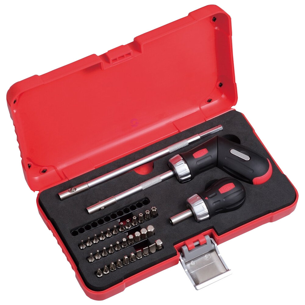 TONE ชุดไขควงพร้อมดอกไขควง รุ่น RDS32 - Ratchet Screwdriver Set Model RDS32