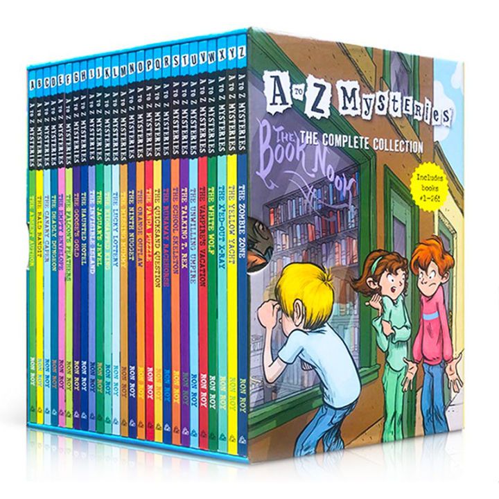 26 เล่ม / ชุด A ถึง Z ของความลึกลับ Ron Roy เด็กนักสืบอนุมานนิยายเด็กจูเนียร์บทนวนิยายภาษาอังกฤษชุดหนังสือ