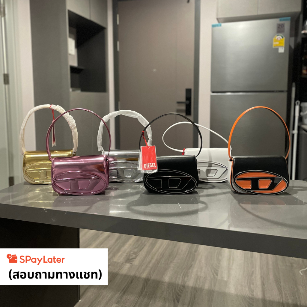 (สินค้าพร้อมจัดส่ง) Diesel 1DR Iconic shoulder bag ของแท้ 100%