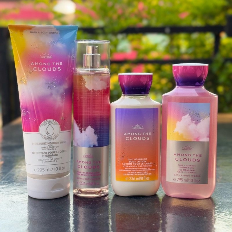 AMONG THE CLOUDS แท้ % bath & body works lotion cream mist shower scrub Butter
