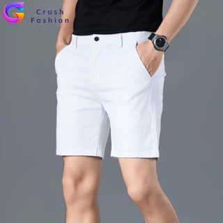 Crush กางเกงขาสั้นผู้ชาย ชิโน่ รุ่น (ยอดนิยม) กางเกงขาสั้นชาย ผ้ายืด ทรงเท่