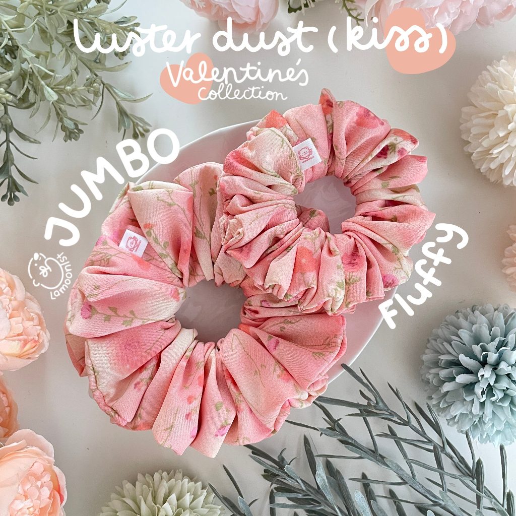 Lamoonist scrunchies • Valentine's special • Luster dust (kiss)