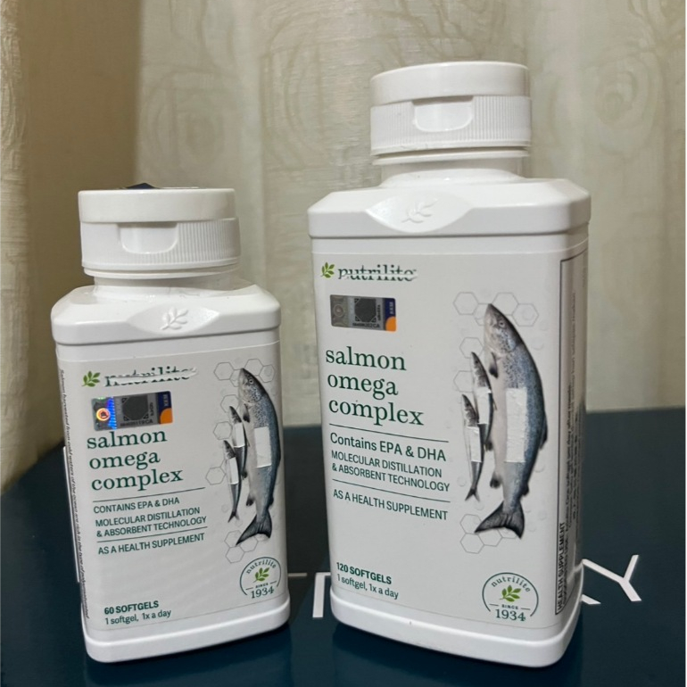 🚚พร้อมส่ง...นิวทริไลท์ โอเมก้า น้ำมันปลา (Nutrilite Omega salmon Fish Oil) 60/120 แคปซูล ของแท้💯 Exp
