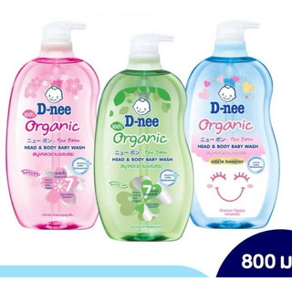 D-nee ผลิตภัณฑ์เด็กดีนี่ สบู่เหลวอาบและสระ ออร์แกนิค 800มล./750มล. B100225