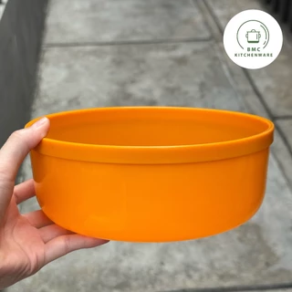 ขันเหลือง ขันน้ำ ขันสังฆทาน พลาสติก ตราดอกบัว ขนาด 18/20 cm (6 ใบ / 12ใบ)
