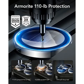 [เซ็ตเคส+ฟิล์มจอ+ฟิล์มเลนส์] ESR Set Bundle สำหรับ iPhone 16 Pro / 16 Pro Max รุ่น Classic Hybrid (Halolock)