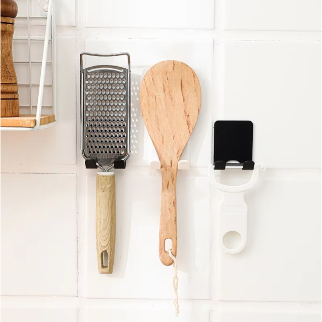 อุปกรณ์แขวนมีดโกนหนวดติดผนัง ตะขอแขวนอุปกรณ์ในห้องน้ำ - รูปที่ 2