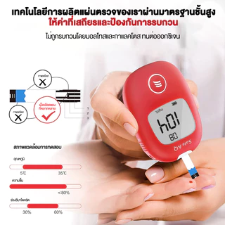 ครบชุด ถูกที่สุดเครื่องตรวจน้ำตาลในเลือด(เบาหวาน) Sinocare SAFE AQ SMART SET มีบริการหลังการขายตลอดอายุ