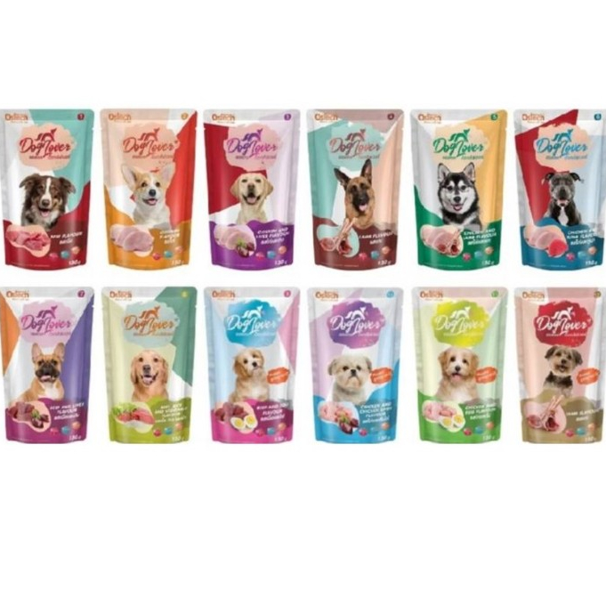 Ostech Dog Lover [48 ซอง] ออสเทค ด็อก เลิฟเวอร์ อาหารเปียกสุนัข อร่อย ทานง่าย ขนาด 130 กรัม
