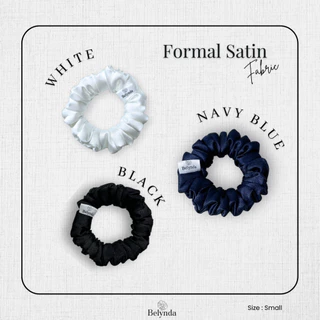 Belynda ♥ Scrunchies ♥ Formal Satin ♥ Small ยางรัดผมโดนัท ผ้าซาติน โทนสีเป็นทางการ