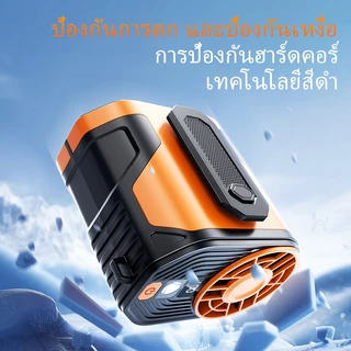 พัดลมคาดเอวพกพา 3-in-1 10,000mAh ใหม่ พร้อมจอแสดงผล LED พัดลมแบบชาร์จไฟได้ 100 ระดับ ลมแรง