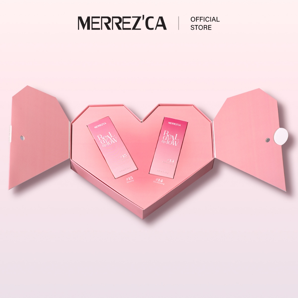 Merrezca Valentine's Secret Real Glow Lip  ลิปทิ้นท์ออร่า ปากนุ่มฉ่ำโกลว์