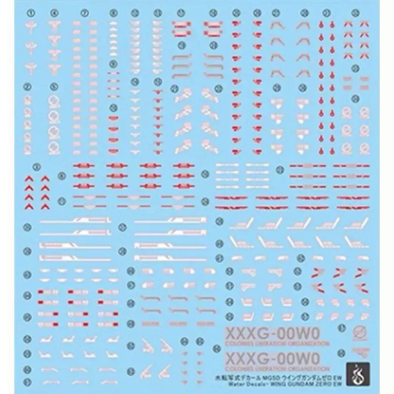 Water Decal Mgsd Wing Gundam Zero EW