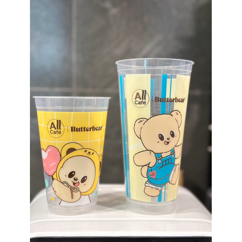 แก้วน้ำหมีเนย all cafe