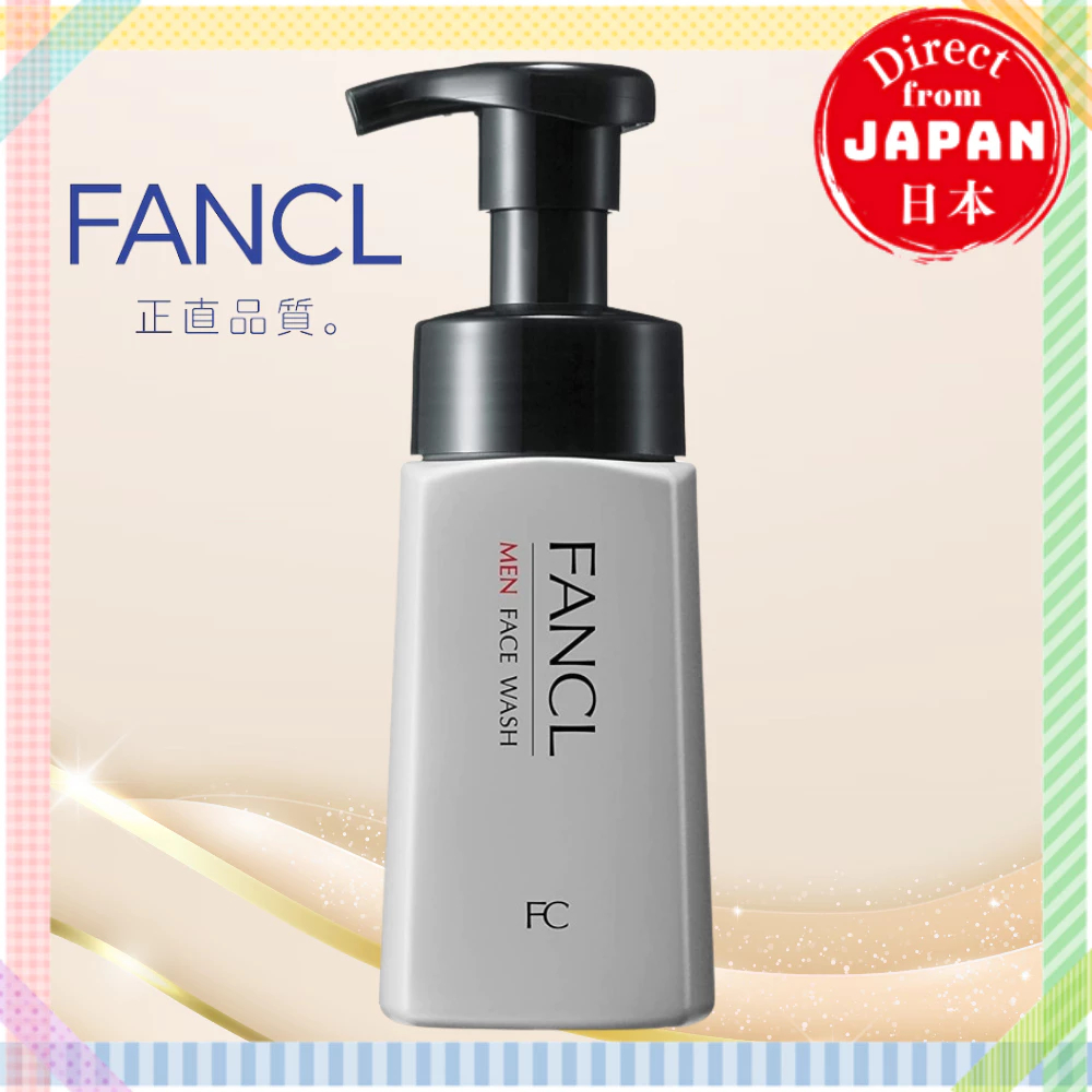FANCL Men's Face Wash for Men 180mL (approx. 60 times) Men's Facial Cleansing Foam Additive-Free (Oily Skin/Shaving) Facial Cleansing Foaming Face Wash Non-sticky Aging Care All-in-one Skin Conditioner【Direct from Japan】