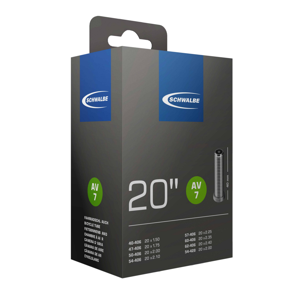 ยางใน จักรยาน ชาวาเบ้ SCHWALBE AV7 / SV7 / SV7A / AV7A / SV7S ขนาด 20 นิ้ว