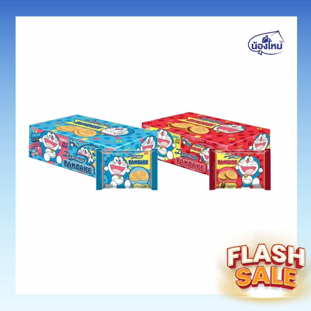 โอเค โดราเอมอน แพนเค้กสอดไส้ครีม 25กรัม x 12 ชิ้น