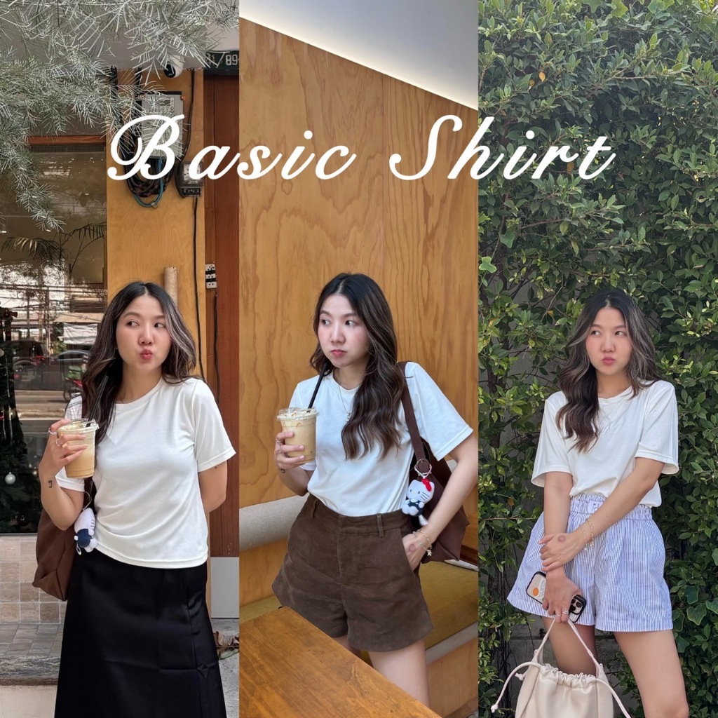 SUNTUDIO l เสื้อยืด Basic shirt ทรงสวย ผ้านิ่มมาก ใส่สบาย