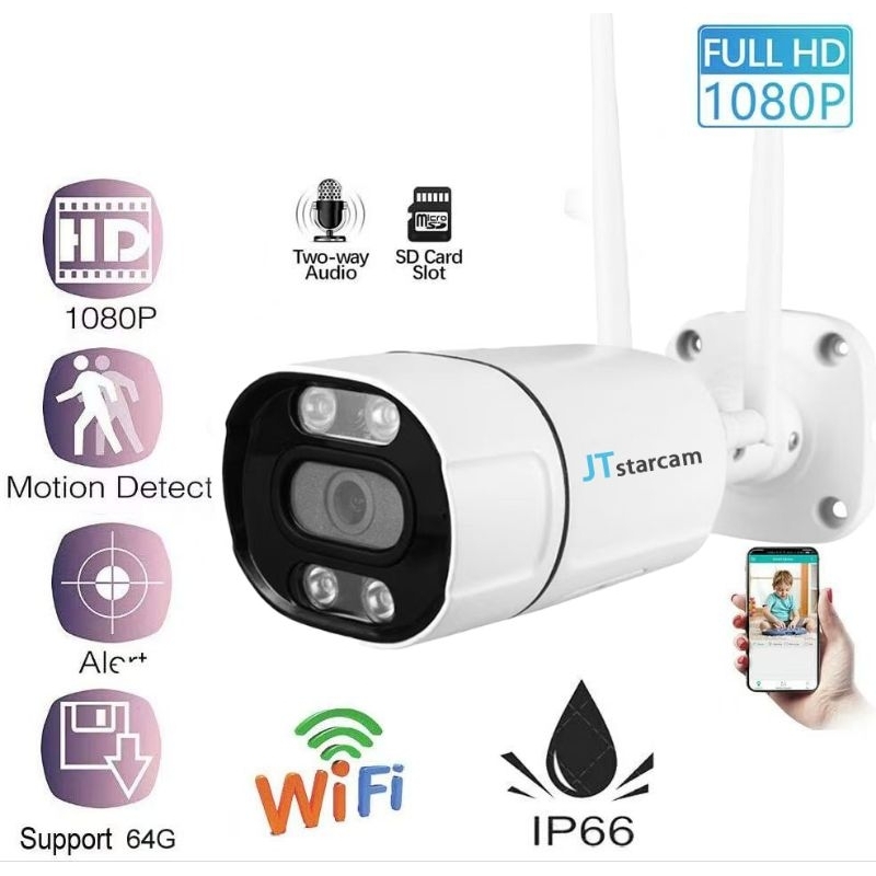 โปรสุดคุ้ม! กล้องวงจรปิดนอกบ้าน กันน้ำ วิสัยทัศน์ชัดกลางคืน กล้อง ipCamera Outdoor กล้องวงจรปิดภายนอ