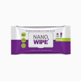 Nano Wipe ทิชชู่เปียกทำความสะอาดสำหรับสัตว์เลี้ยง อ่อนโยน ไม่มีแอลกกอฮอล์และพาราเบนลดการสะสมของเชื้อโรค80แผ่น เเบบ1-5ห่อ