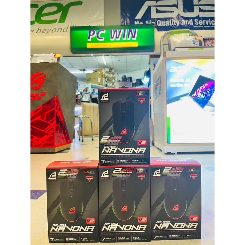 MOUSE (เมาส์) SIGNO GM-951 NAVONA (BLACK)