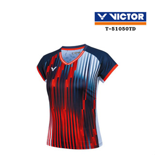 VICTOR เสื้อกีฬาแบดมินตัน แขนสั้น รุ่น T-51050TD