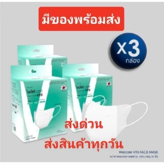 Welcare Face Mask V95 หน้ากากกรองฝุ่นเวลแคร์ รุ่น V95 จำนวน30ชิ้น (3กล่อง)
