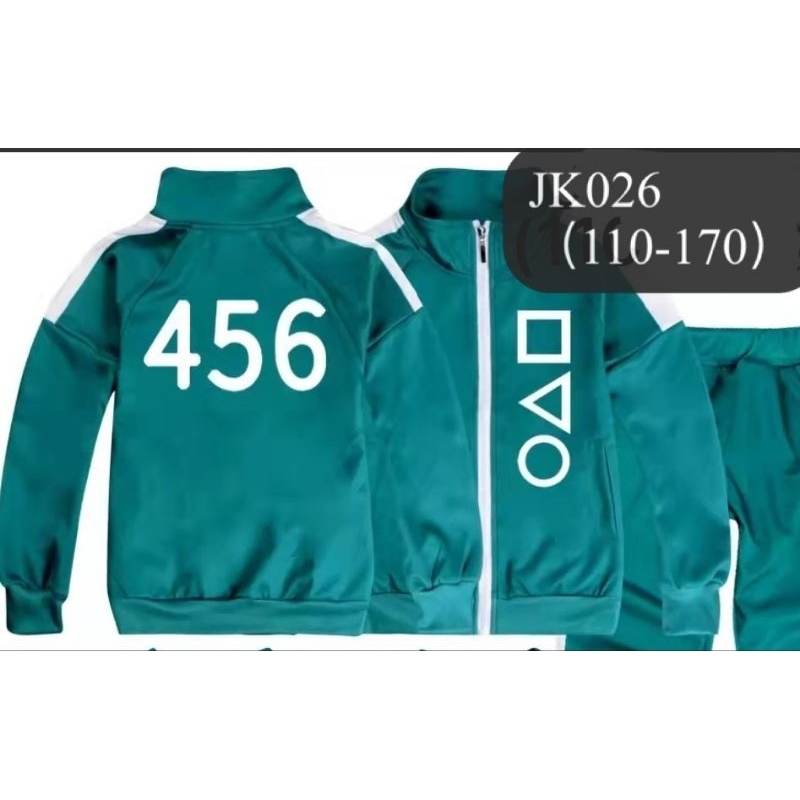 เสื้อแจ็กเก็ตแขนยาว squid game พร้อมส่งจากไทย