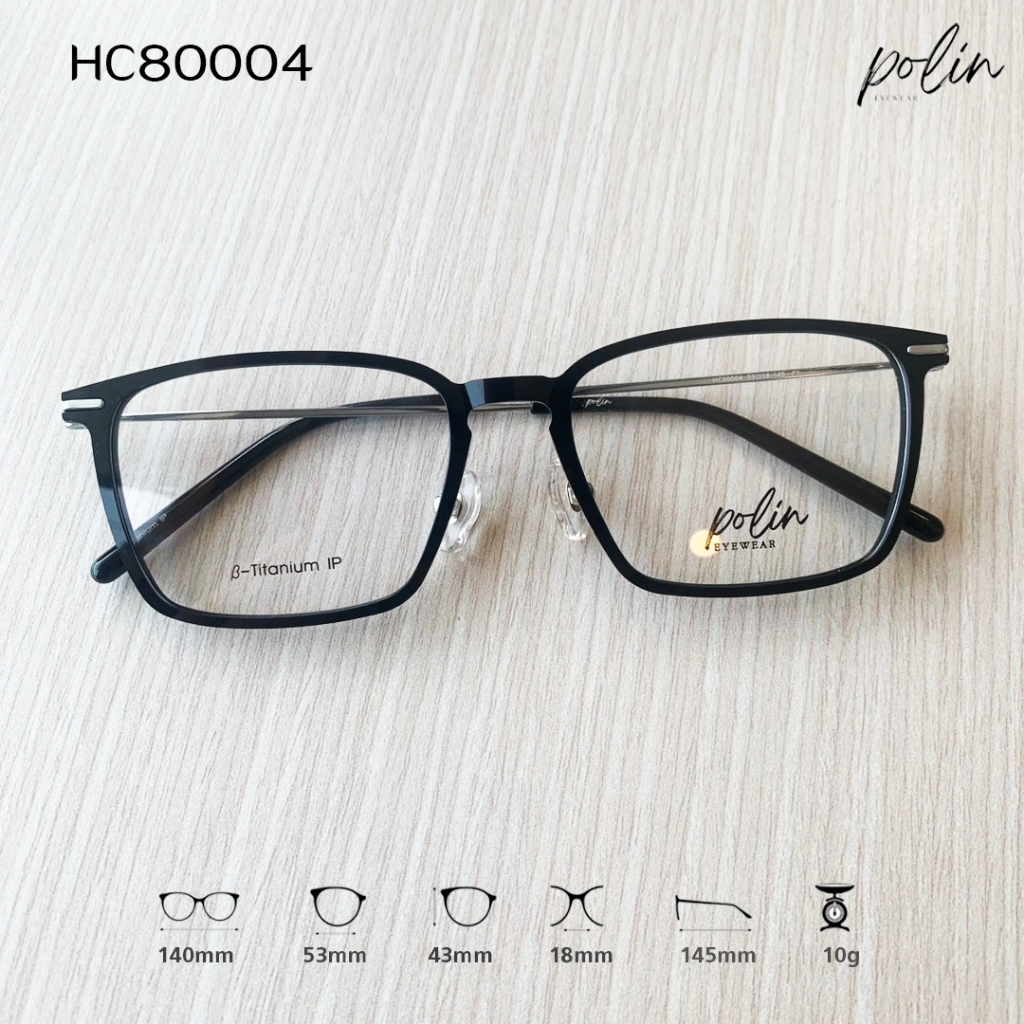 กรอบแว่นสายตา Polin HC80004 ไม่ใช่แว่นสำเร็จ สามารถนำไปตัดแว่นสายตาได้