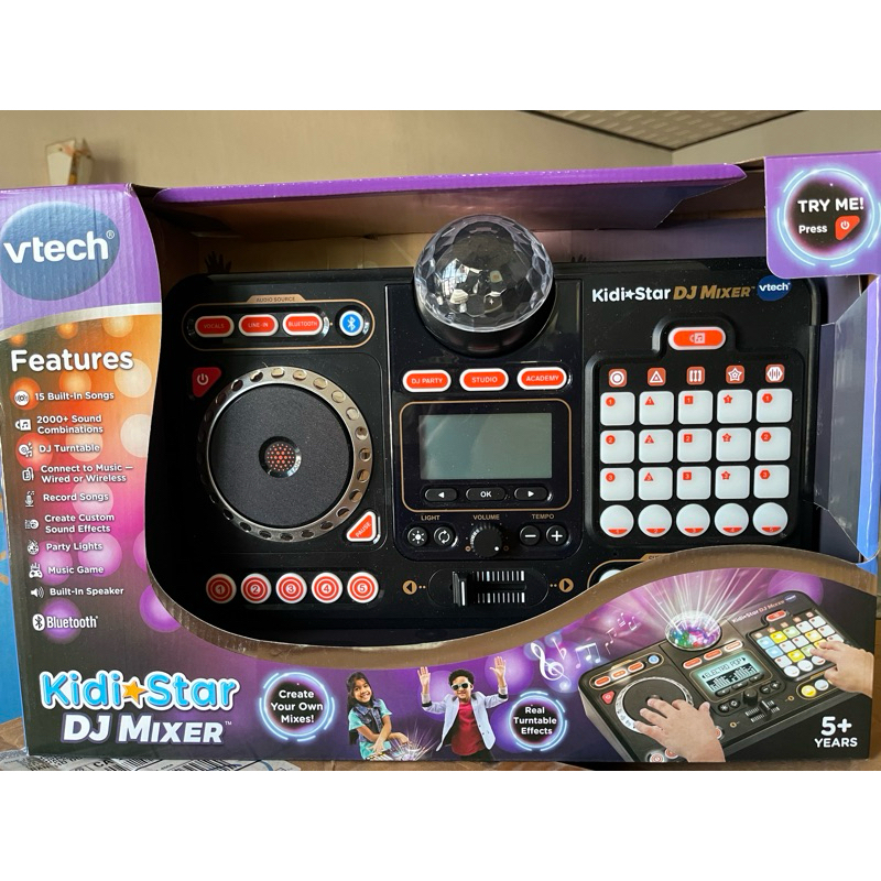 VTech KidiStar DJ Mixer Black