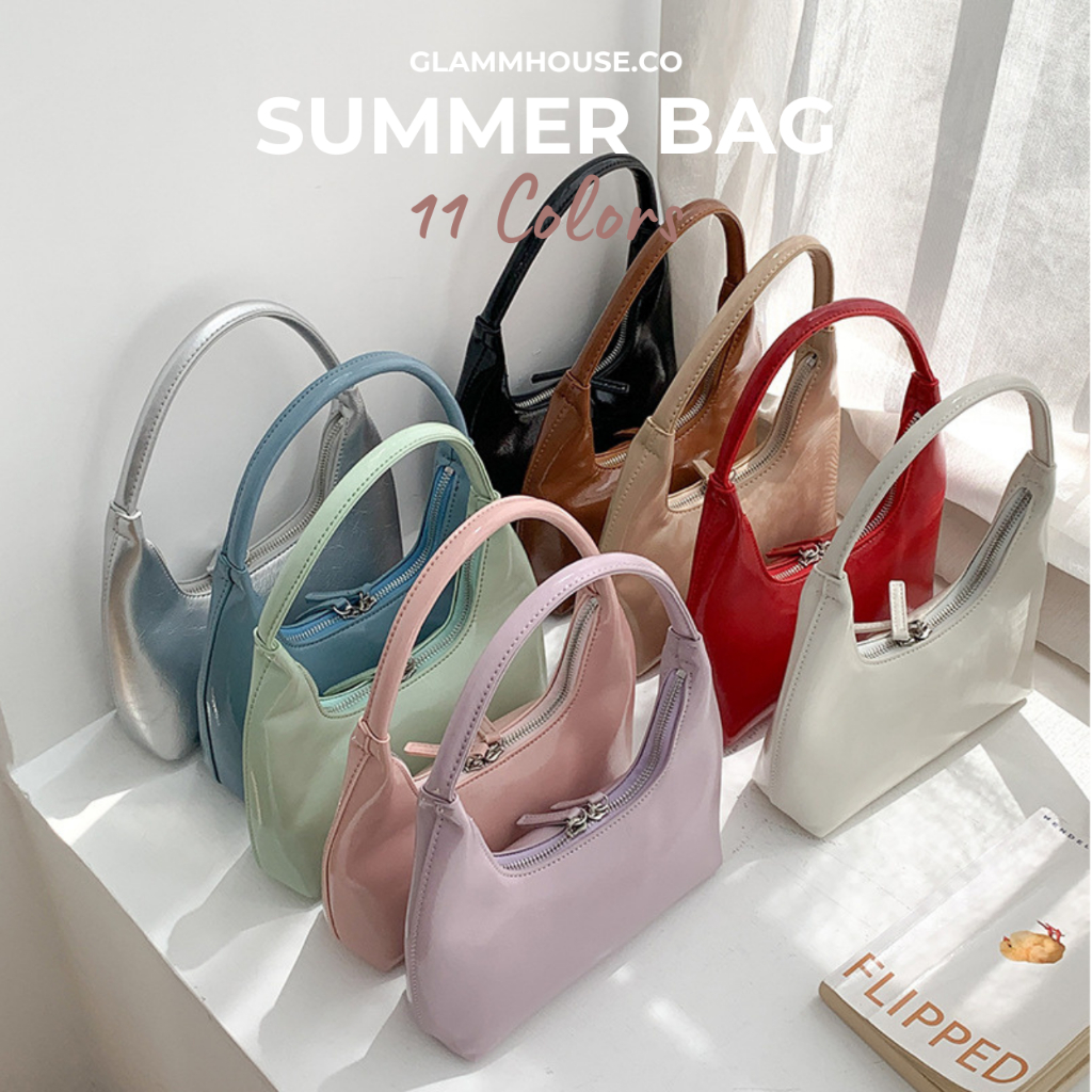 Glammhouse - Summer bag กระเป๋าสะพายไหล่ ใบเล็ก ขนาดกำลังพอดี แต่ยังจุของจำเป็นได้ครบเหมือนเดิมค่า