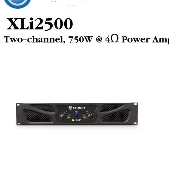 CROWN XLi 2500 เครื่องขยายเสียง 2 ชาแนล 750 วัตต์ ที่ 4 โอมห์