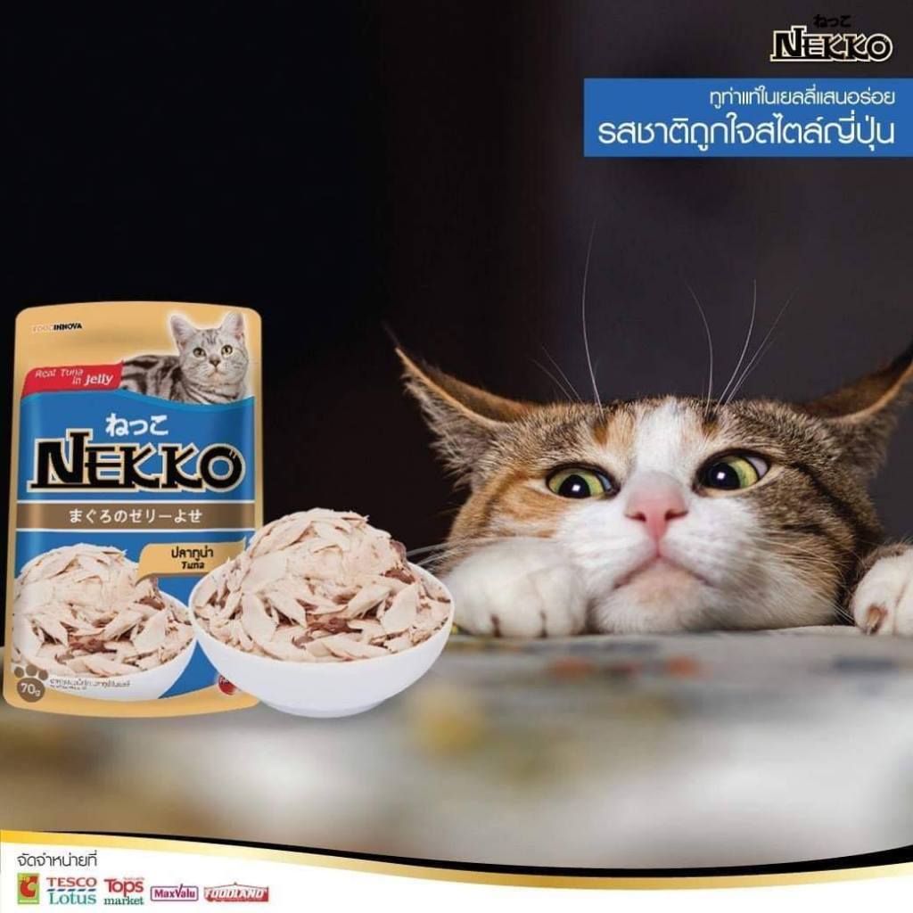 [ยกลัง48ซอง] Nekko อาหารเปียกแมวเน็กโกะ ส่งทุกวัน ส่งไว(คละรสชาติได้) รูปที่ 3
