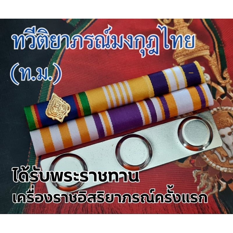 แพรแถบ ทม. ประดับเดี่ยว แบบโค้งนูน