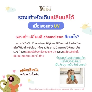 Bigtoes Chameleon - รวม 12 ลาย รองเท้าหัดเดินเปลี่ยนสีได้ รองเท้าเด็ก 6-24 เดือน