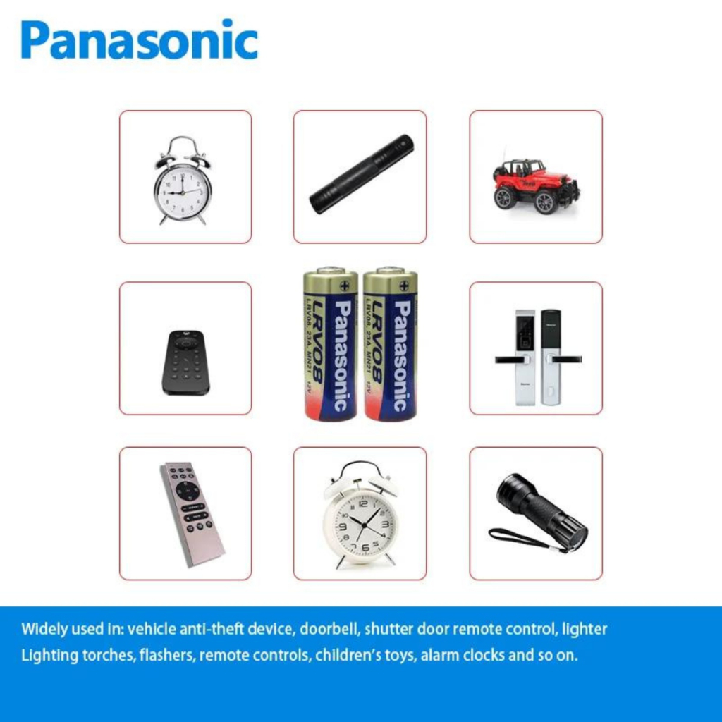 ถ่านอัลคาไลน์ PANASONIC 23A/27A 1 ก้อน/แพ็ค LR-V08 LRV27A