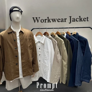 Prompt Journey Jacket 3 pocket workwear M/L/XL เสื้อแจ็คเก็ต​​ กระเป๋า3ใบ เอิร์ธ​โทน​ แจ็คเก็ตผู้ชาย