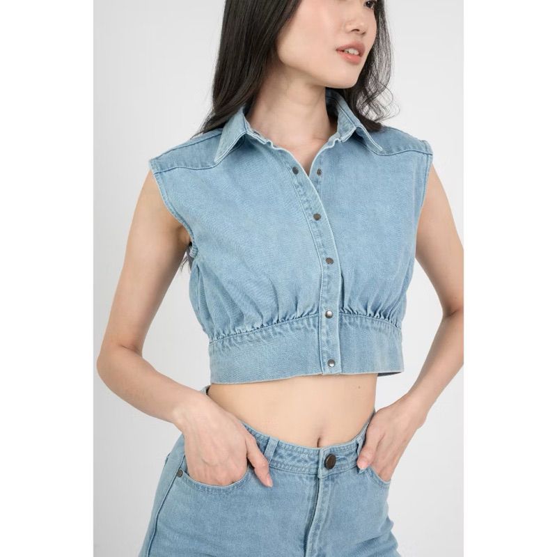 Bearbeary Limited Edition - เสื้อครอปยีนส์งาน Boutique The Season of Love size s