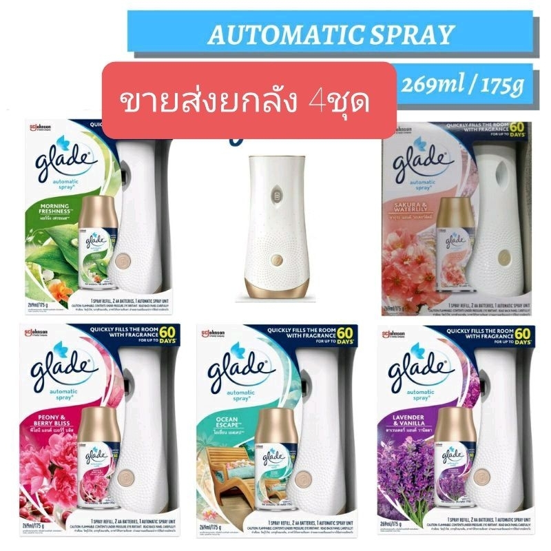 🌸เกลด สเปรย์ฉีดอัตโนมัติ ตัวเครื่องพร้อมรีฟิล ยกลัง4ชุด✅