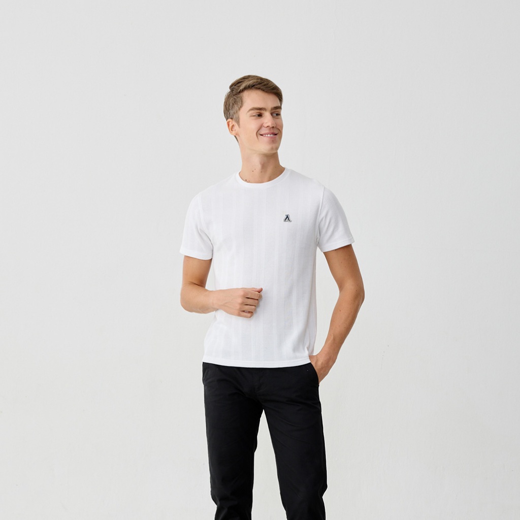 Khaki Bros. - คาคิบรอส - Round neck t-shirt regular fit - เสื้อยืดคอกลม - KM25K009