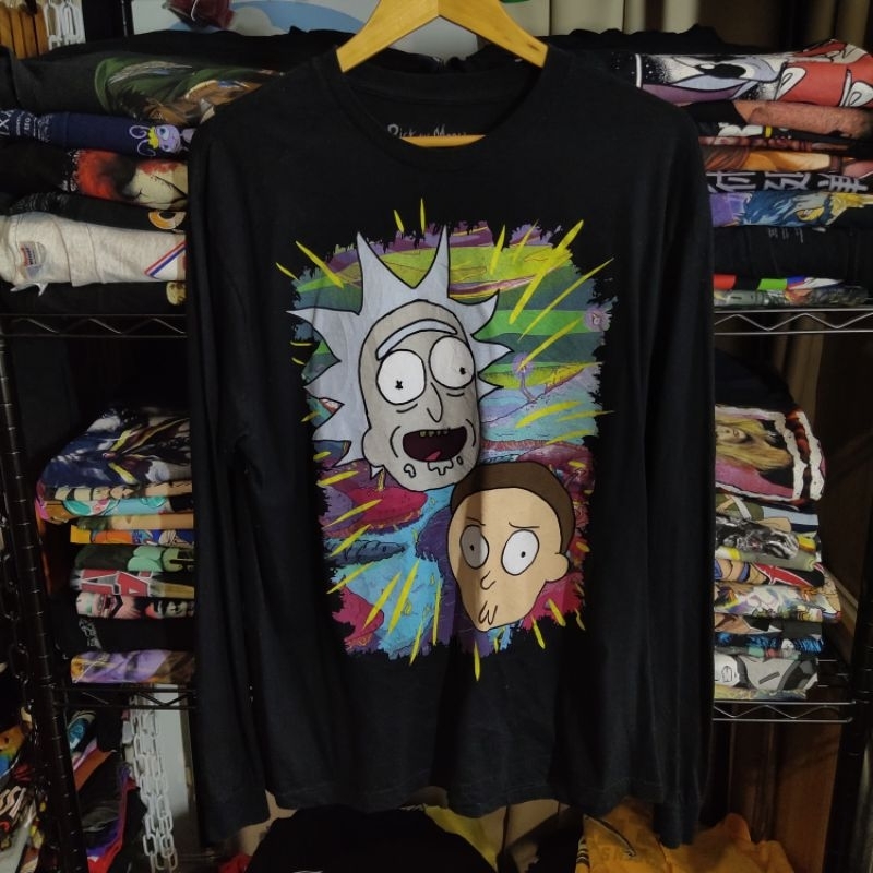 เสื้อแขนยาว ลายการ์ตูน RICK AND MORTY