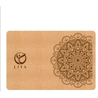 LIYA-บล็อกโยคะไม้ก๊อก Yoga Block