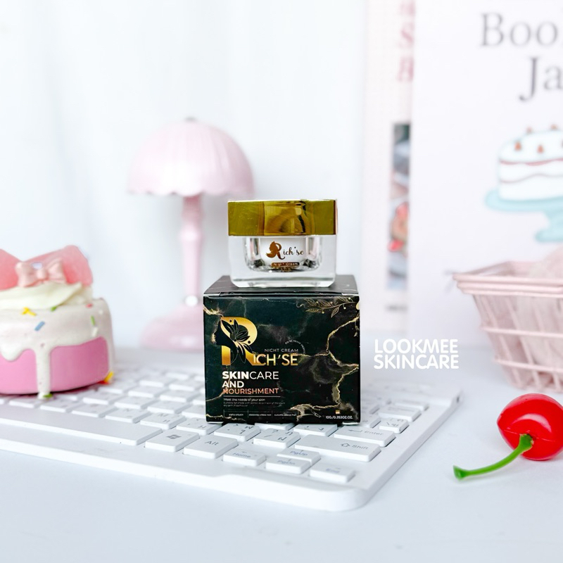 (10กรัม) RICH’SE NIGHT CREAM ริซเซ่ไนท์ครีม ผิวชุ่มชื้น