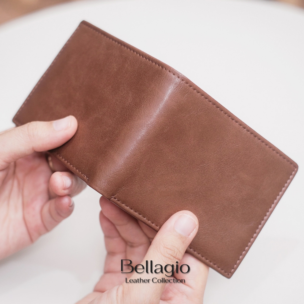 Bellagio รุ่น Merino Slim Wallet กระเป๋าสตางค์ผู้ชายหนังวัวแท้ ทรงบางสลิม พกพาสะดวก