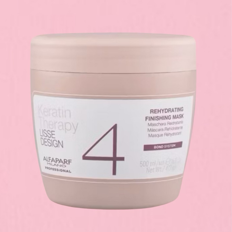 ALFAPARF KERATIN MASK 500 ML. มาส์ก เข้มข้น ที่มีเคราติน คลอลาเจน ให้เส้นผม เรียบ ลื่น