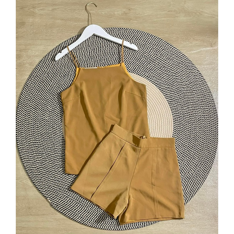 เซทกางเกงเหลืองมัสตาร์ด ป้าย Bellita ไซส์ XS