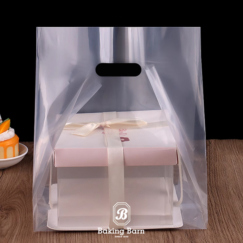 Baking Barn (50ชิ้น) ถุงพลาสติกใส(PE) เจาะหูหิ้วใส่ของ ราคาขายส่ง Baking bag รูปที่ 5