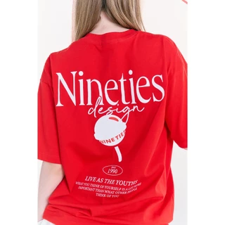 Nineties Design : Live as the Youths เสื้อยืด Oversize รุ่น Daffy สกรีน Lollipop เพิ่มความน่ารัก